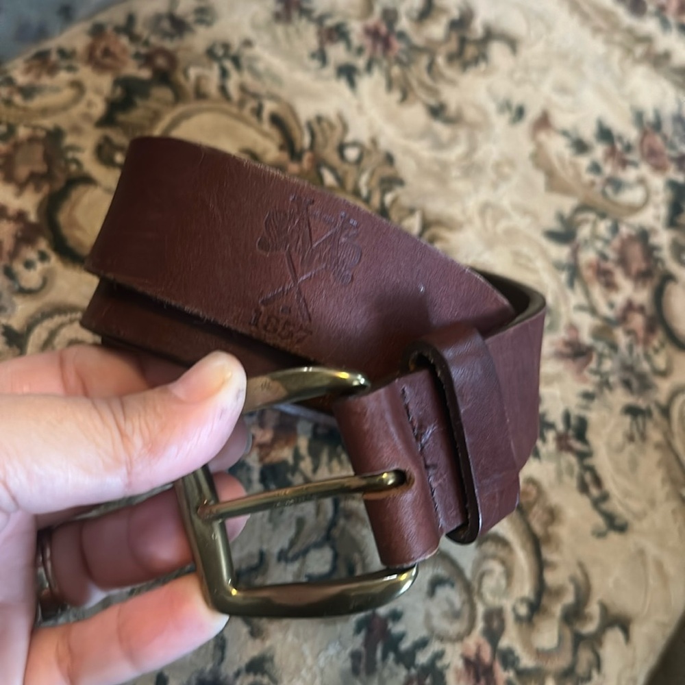 The belted cow company leather belt